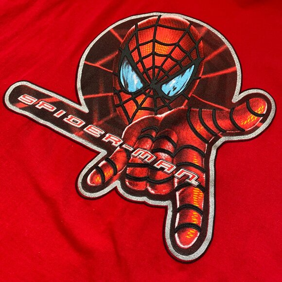 Vintage Spiderman Puffy Graphic Tee T-Shirt, Unisex Adult XL, Marvel Superhero - Picture 5 of 8